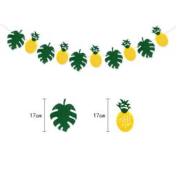 Leaper Style 3 Party Decoration Plant Leaf Felt Garland in Green - thumbnail 6