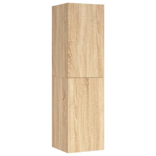 Berkfield Home TV Cabinet Sonoma Oak 30.5x30x110 cm Engineered Wood in Light Oak - image 1