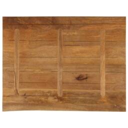 Berkfield Home Table Top Live Edge 110x80x3.8 cm Solid Wood Mango in Brown - thumbnail 5