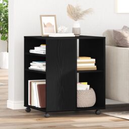 Berkfield Home Storage Cabinet Black Oak 60x53x72, 5 cm Engineered Wood