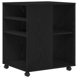 Berkfield Home Storage Cabinet Black Oak 60x53x72, 5 cm Engineered Wood - thumbnail 2