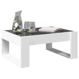 Berkfield Home Coffee Table with Infinity LED White 70x53x30 cm - Size: 70 x 53 x 30 cm - thumbnail 5