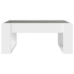 Berkfield Home Coffee Table with Infinity LED White 70x53x30 cm - Size: 70 x 53 x 30 cm - thumbnail 6