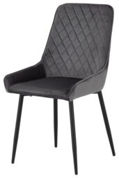 Seconique Quebec Straight Edge Dining Set with Avery Chairs in Grey - thumbnail 4