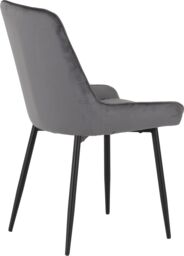 Seconique Quebec Straight Edge Dining Set with Avery Chairs in Grey - thumbnail 8