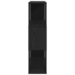 Berkfield Home Black Oak Book Shelf 100x24x94 cm Made with Engineered Wood - Size: 100 x 24 x 94 cm - thumbnail 7