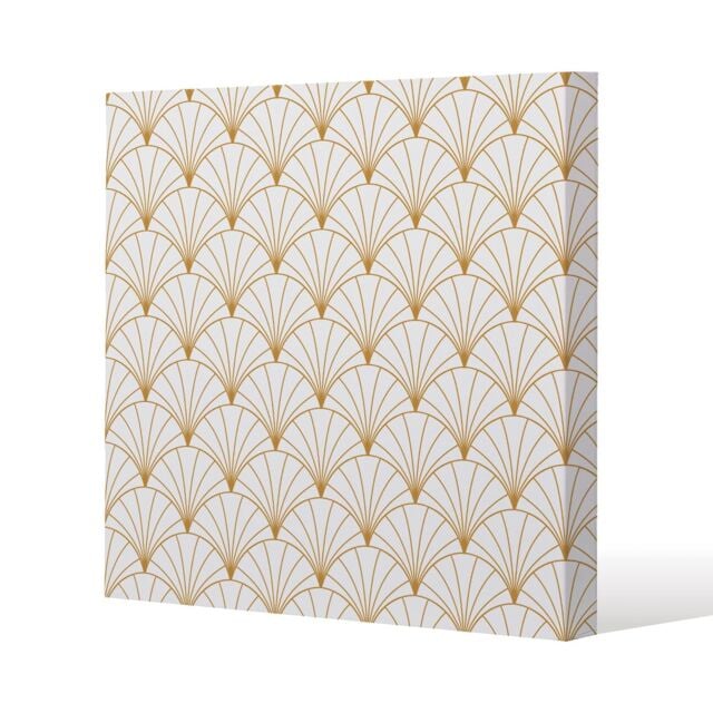 Benjamin Tate Design Gold Shells (Canvas Print) / 46 x 46 x 4cm in Natural - Size: 46 x 46 x 4 cm - image 1