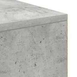 Berkfield Home Writing Desk Concrete grey Wood composite Compact Storage - thumbnail 8
