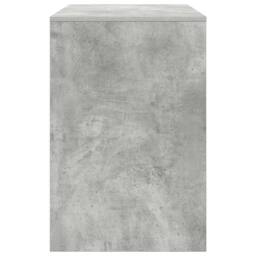 Berkfield Home Writing Desk Concrete grey Wood composite Compact Storage - thumbnail 6