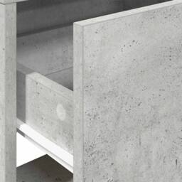 Berkfield Home Durable Bedside Cabinet with Drawer Concrete Grey 51x31x47 cm - Size: 51 x 31 x 47 cm - thumbnail 8