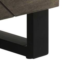 Berkfield Home Sideboard Black 60x33x75 cm Solid Wood Mango - Size: 60 x 33 x 75 cm - thumbnail 8
