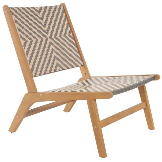 Nordlys Indoor Outdoor Armchair in Solid Acacia Wood in Dark Brown - image 1