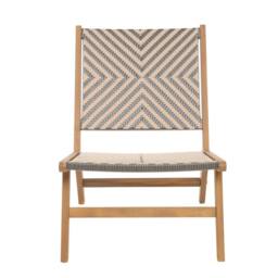 Nordlys Indoor Outdoor Armchair in Solid Acacia Wood in Dark Brown - thumbnail 9
