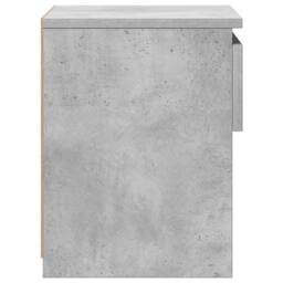 Berkfield Home Bedside Cabinet Concrete Grey 40x30x39 cm Engineered Wood - Size: 40 x 30 x 39 cm - thumbnail 6
