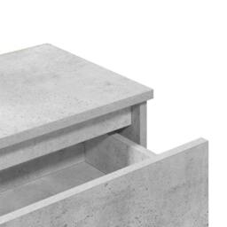 Berkfield Home Bedside Cabinet Concrete Grey 40x30x39 cm Engineered Wood - Size: 40 x 30 x 39 cm - thumbnail 9