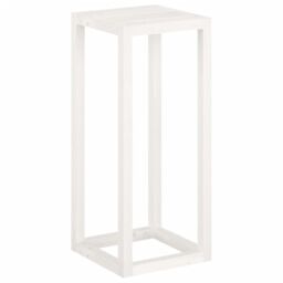 Berkfield Home 3 Piece Plant Stand Set White Solid Wood Pine - thumbnail 8