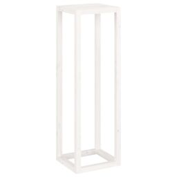 Berkfield Home 3 Piece Plant Stand Set White Solid Wood Pine - thumbnail 7