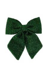 KDMD Green Metallic Bow 22cm 3 Pack - thumbnail 1