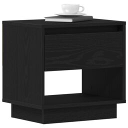 Berkfield Home Bedside Cabinet 2 pcs Black Oak 45x34x49 cm Engineered Wood - Size: 45 x 34 x 49 cm - thumbnail 3