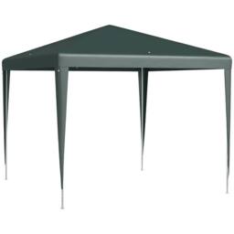 OUTSUNNY Garden Gazebo Marquee Party Tent Wedding Canopy Patio 2.7 x 2.7m in Dark Green - thumbnail 2