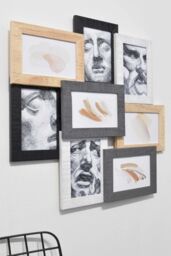 nielsen Accent 3D Collage Frame for 8 photos 10x15 cm - Wood Frame in Natural - thumbnail 3
