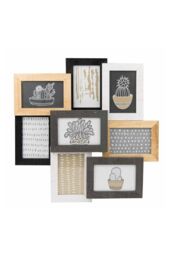 nielsen Accent 3D Collage Frame for 8 photos 10x15 cm - Wood Frame in Natural