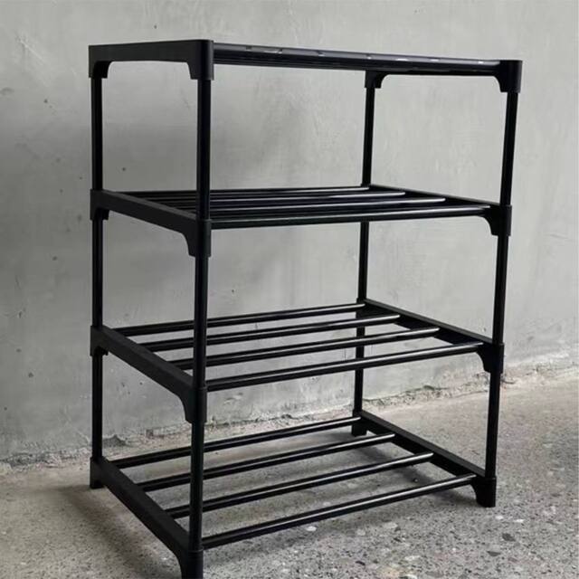 Havendro 4Tier Shoe Rack Slim Narrow Free Standing Shoes Storage in Black - image 1