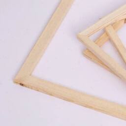 FLAVORA DIY Painting Wooden Frame Canvas 40cm x 50cm Frame in Beige - Size: 100 cm x 100 cm - thumbnail 6