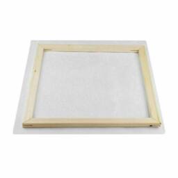 FLAVORA DIY Painting Wooden Frame Canvas 40cm x 50cm Frame in Beige - Size: 100 cm x 100 cm - thumbnail 2