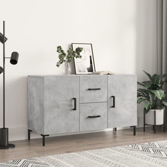 Berkfield Home Sideboard Concrete Grey 100x36x60 cm Engineered Wood - Size: 100 x 36 x 60 cm - image 1