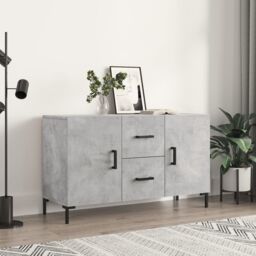 Berkfield Home Sideboard Concrete Grey 100x36x60 cm Engineered Wood - Size: 100 x 36 x 60 cm - thumbnail 1