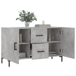 Berkfield Home Sideboard Concrete Grey 100x36x60 cm Engineered Wood - Size: 100 x 36 x 60 cm - thumbnail 4