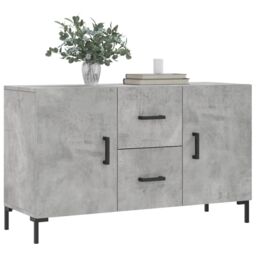 Berkfield Home Sideboard Concrete Grey 100x36x60 cm Engineered Wood - Size: 100 x 36 x 60 cm - thumbnail 3
