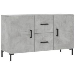 Berkfield Home Sideboard Concrete Grey 100x36x60 cm Engineered Wood - Size: 100 x 36 x 60 cm - thumbnail 2