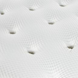 Bedmaster Grayson Wooden Ottoman Storage Bed 2000 Pocket Memory Foam Mattress in White - Size: Double - thumbnail 6