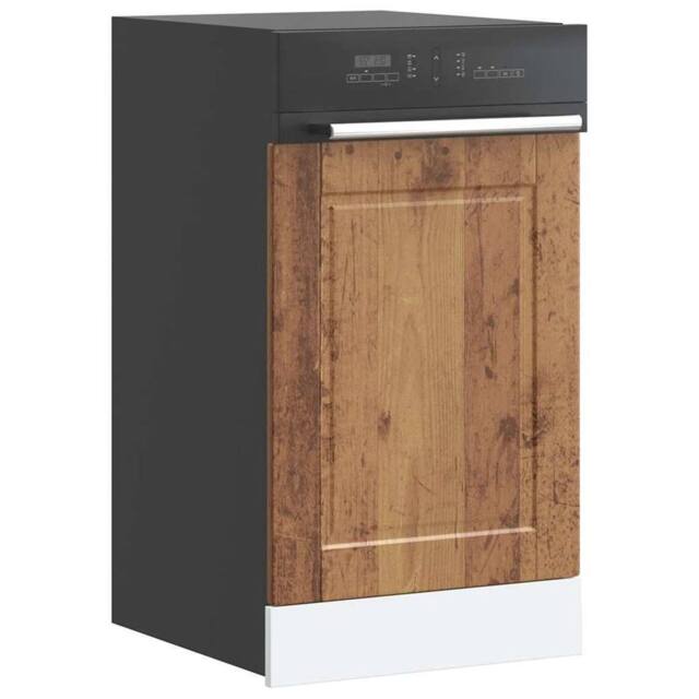 Berkfield Home Dishwasher Panel Porto Old Wood 45x1, 5x67 cm Engineered Wood in Brown - image 1