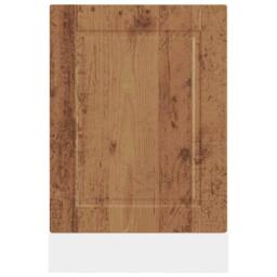 Berkfield Home Dishwasher Panel Porto Old Wood 45x1, 5x67 cm Engineered Wood in Brown - thumbnail 4