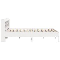 Berkfield Home Decorative Bed Frame without Mattress White 150x200 cm King Size - thumbnail 5