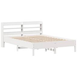 Berkfield Home Decorative Bed Frame without Mattress White 150x200 cm King Size - thumbnail 1