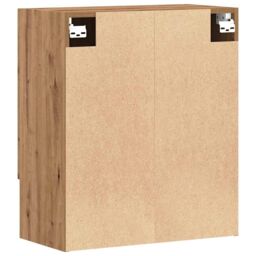 Berkfield Home Wall Cabinet Artisan Oak 60x31x70 cm Engineered Wood in Brown - Size: 60 x 31 x 70 cm - thumbnail 6