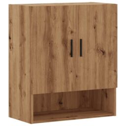 Berkfield Home Wall Cabinet Artisan Oak 60x31x70 cm Engineered Wood in Brown - Size: 60 x 31 x 70 cm - thumbnail 2
