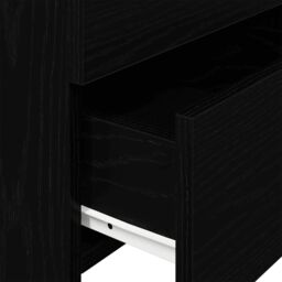 Berkfield Home Bedside Cabinet with 2 Drawers Black 40x36.5x62 cm - thumbnail 8