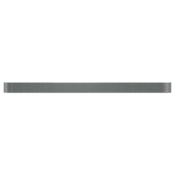 Berkfield Home Garden Raised Bed Powder-coated Steel 620x80x36 cm Grey - Size: 620 x 80 x 36 cm - thumbnail 1