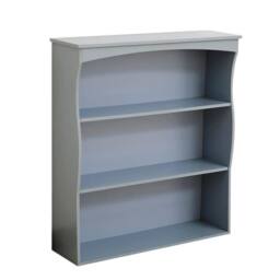 Home Source Painted Wall Mounted Shelves 3 Book Shelves Ideal for Kitchen Bathroom in Grey - thumbnail 3