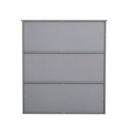 Home Source Painted Wall Mounted Shelves 3 Book Shelves Ideal for Kitchen Bathroom in Grey - thumbnail 5