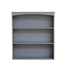 Home Source Painted Wall Mounted Shelves 3 Book Shelves Ideal for Kitchen Bathroom in Grey - thumbnail 2