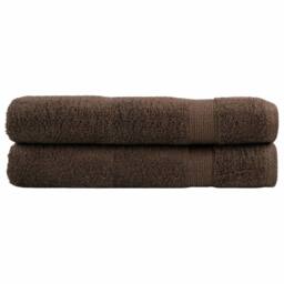 Berkfield Home Premium Towels SOLUND 2pcs Brown 100x200cm 600gsm - thumbnail 2