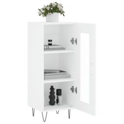 Berkfield Home Sideboard White 34.5x34x90 cm Engineered Wood - thumbnail 4