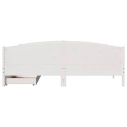 Berkfield Home Bed Frame without Mattress White 180x200 cm Super King Solid Wood Pine - thumbnail 4