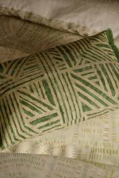 Harlequin 'Frescoes' Cotton Duvet Cover Set in Olive - Size: Single - thumbnail 5